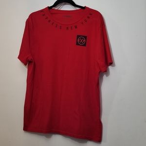 EXP RED EXP AROUND NECK AREA EXR LOGO ON FRONT PRELOVED CONDITION